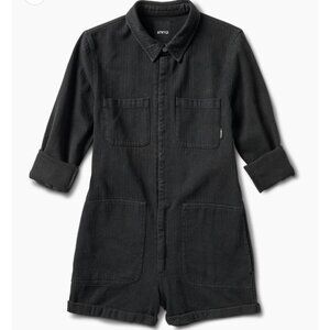 ATWYLD No Service Jumpsuit Romper Denim Black Size M